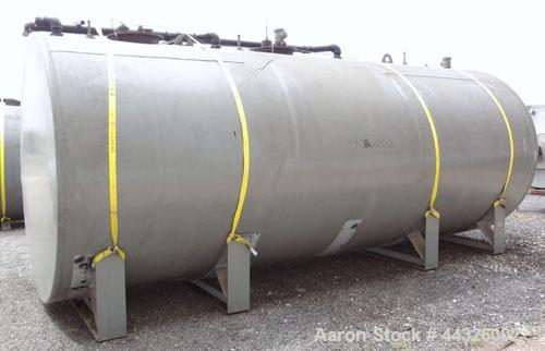 Used (3) Compartment Tank, approximately 7400 total gallons, carbon steel, horizontal. (1) End compartment, (1) middle compartment each approximately 96" diameter x 72" long, 2227.5 gallons each, wit...