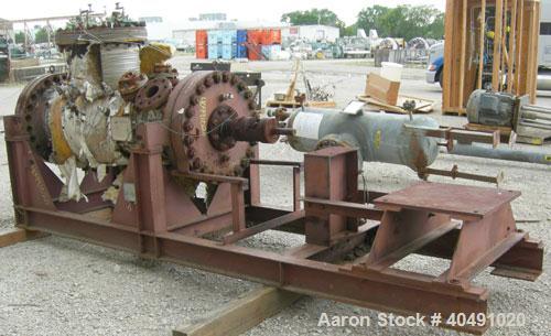 Used Nooter pressure tank, 55 gallon, carbon steel, horizontal. Approximately 16" diameter x 64" straight side, flat bolt on ends. Internal rated 600 psi at 300 deg F. Internal agitator, no drive. Op...