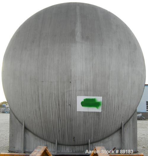 USED: Nooter tank, 9600 gallon, carbon steel, horizontal. Approximately 124" diameter x 184" straight side, dished heads. Top openings: 18" flanged, 6" flanged, 2", 1", 1-1/2"; 3" NPT bottom outlet. ...