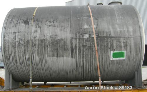 USED: Nooter tank, 9600 gallon, carbon steel, horizontal. Approximately 124" diameter x 184" straight side, dished heads. Top openings: 18" flanged, 6" flanged, 2", 1", 1-1/2"; 3" NPT bottom outlet. ...
