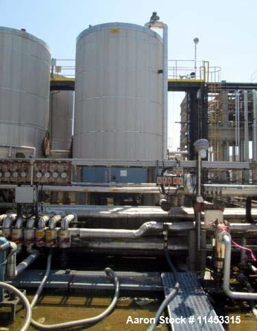 Used 14,500 Gallon O'Conner Storage Tank. Carbon steel construction, 11'6" diameter x 18' straight side, dish top and bottom, 10". (5) 3", 2" top nozzles, 24" side bottom manway, 4" side bottom outle...