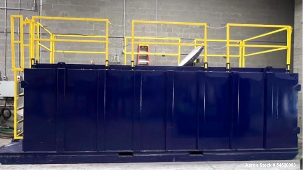 Used 5,600 Gallon Pinnacle Manufacturing Horizontal Carbon Steel Mix Tank with Dual Agitators – Built 2023