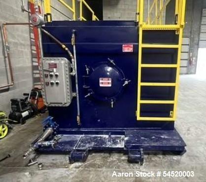 Used 5,600 Gallon Pinnacle Manufacturing Horizontal Carbon Steel Mix Tank with Dual Agitators – Built 2023