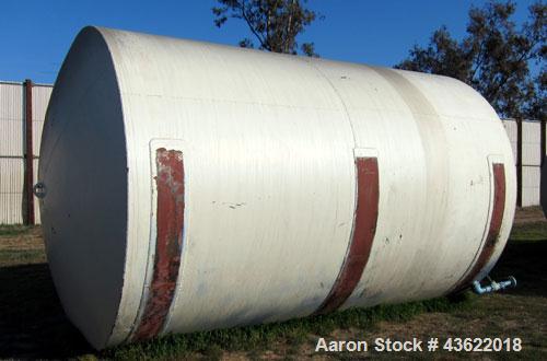 Used - 10,000 Gallon Horizontal Carbon Steel Storage Tank.