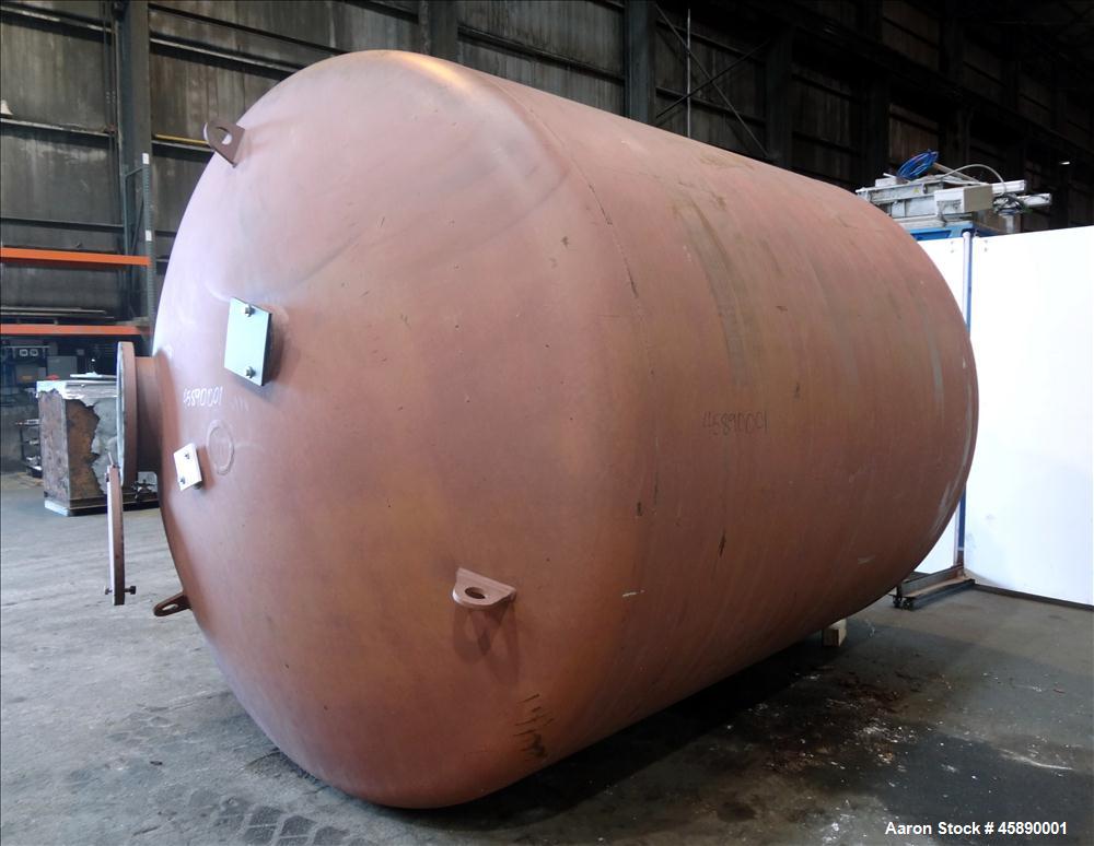 Used Carbon Steel Vertical Pressure Tank, Approximately 6500 Gallon
