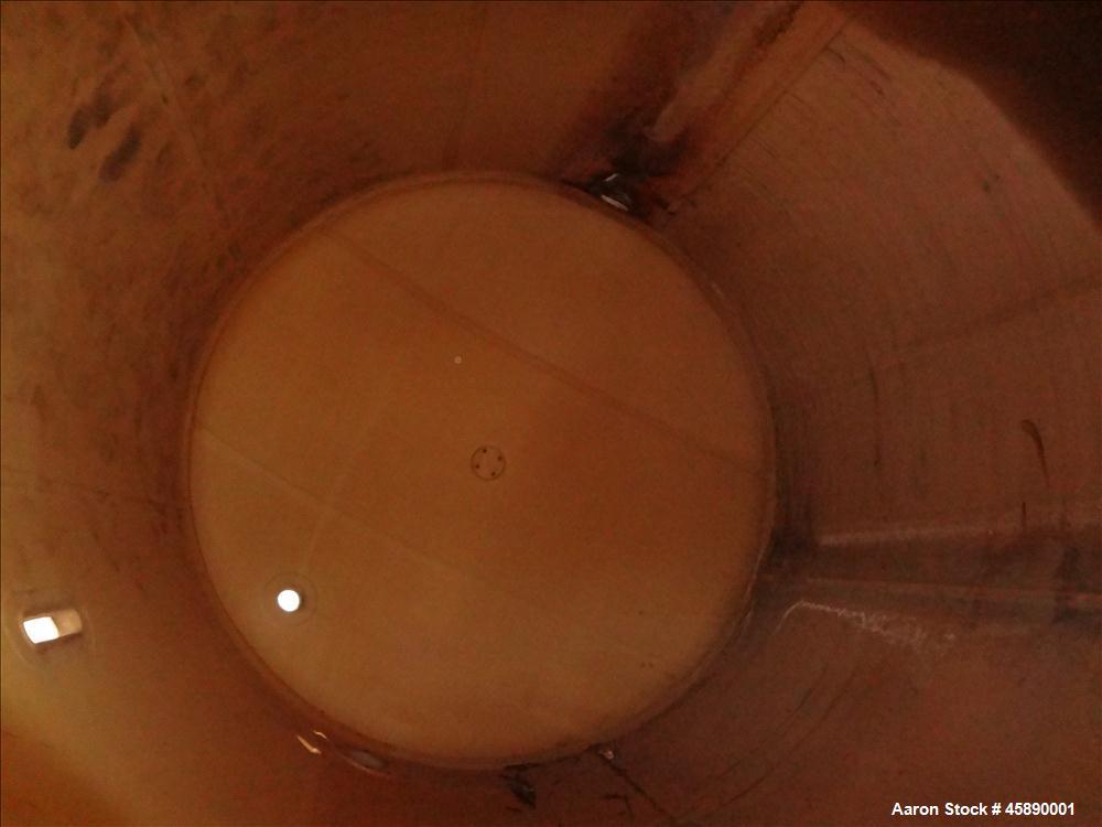 Used Carbon Steel Vertical Pressure Tank, Approximately 6500 Gallon