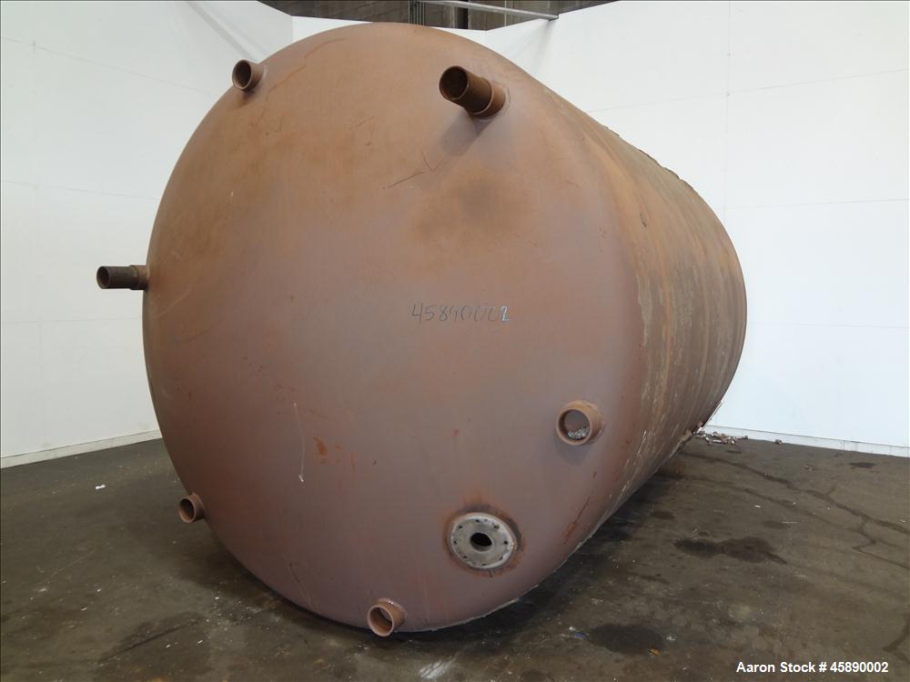 Used Carbon Steel Vertical Pressure Tank, Approximately 6500 Gallon