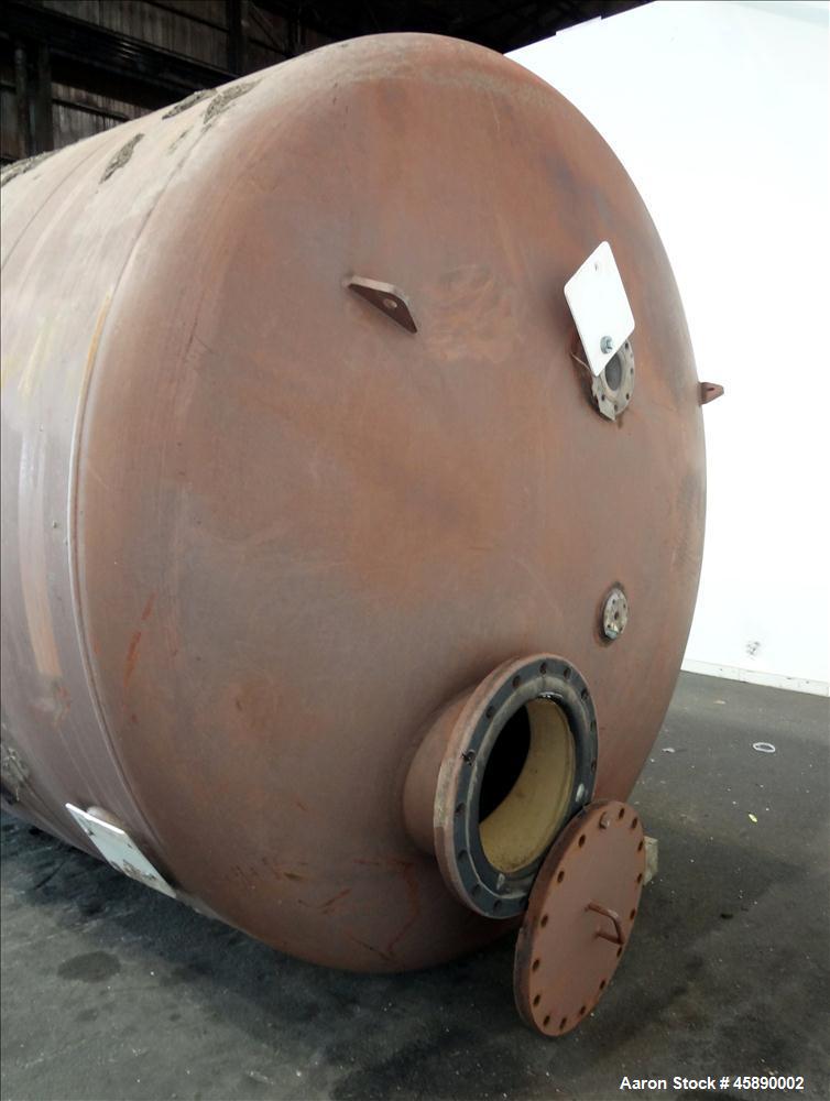 Used Carbon Steel Vertical Pressure Tank, Approximately 6500 Gallon