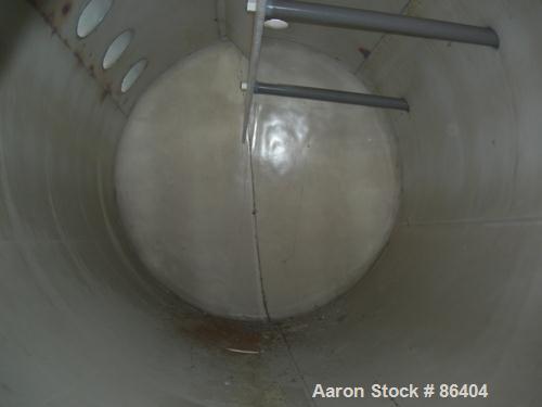Used A&E Machine Shop Teflon Lined Pressure Tank, 2400 Gallon, Carbon Steel, Horizontal. 72" diameter x 124" straight side, dished ends. Internal rated 75 PSI at 350 Degrees F. Openings: top (7) 2", ...