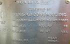 Used Morfab pressure tank, 950 gallon, carbon steel, vertical. Approximately 48