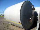Used Tank, 8500 gallon, carbon steel,  vertical. Approximately 11' diameter x 12' straight side, dished top, flat bottom. Top manway, 4
