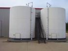 Used Vertical tank, carbon steel, API STD 12-F. Nominal diameter 14' bottom, nominal height 16'. Shell 5/16. Epoxy lined, steel. Nominal cap 436 barrels. Deck 3/16.