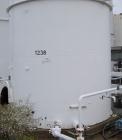 Used Clawson Tank, 18,000 gallon, carbon steel. Approximately 10' diameter x 30' straight side. Flat top and bottom. 24