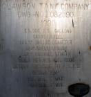 Used Clawson Pressure Tank, 13,504 gallons, SA-516-070 carbon steel, horizontal. 125-1/2