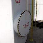Used Highland Tank, 16,920 Gallon, Carbon Steel, Vertical. Approximately 12' diameter x 20' straight side, slight coned top, flat bottom. U.L. 142 labeled for above ground flammable storage. Openings...