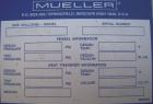 Unused- Mueller Pressure Tank, 4500 Gallon, Model 