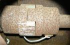 Used Nooter pressure tank, 55 gallon, carbon steel, horizontal. Approximately 16