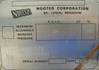 Used Nooter pressure tank, 55 gallon, carbon steel, horizontal. Approximately 16