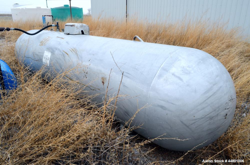 Used Propane Tank, 1000 Gallon, Carbon Steel..
