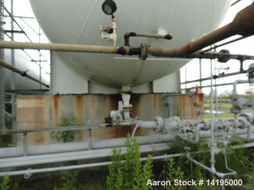 Used AMF Bieard Propane Tank, 75,000 gallon, carbon steel.Internal rated 250 psi. Approximately 12' diameter x 91' overall length. Horizontal. Carbon steel saddles. Elliptical heads. National Board /...