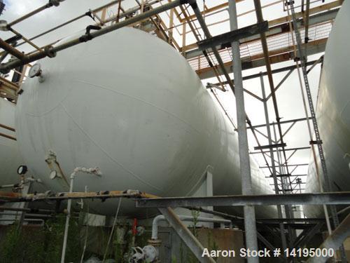 Used AMF Bieard Propane Tank, 75,000 gallon, carbon steel.Internal rated 250 psi. Approximately 12' diameter x 91' overall length. Horizontal. Carbon steel saddles. Elliptical heads. National Board /...