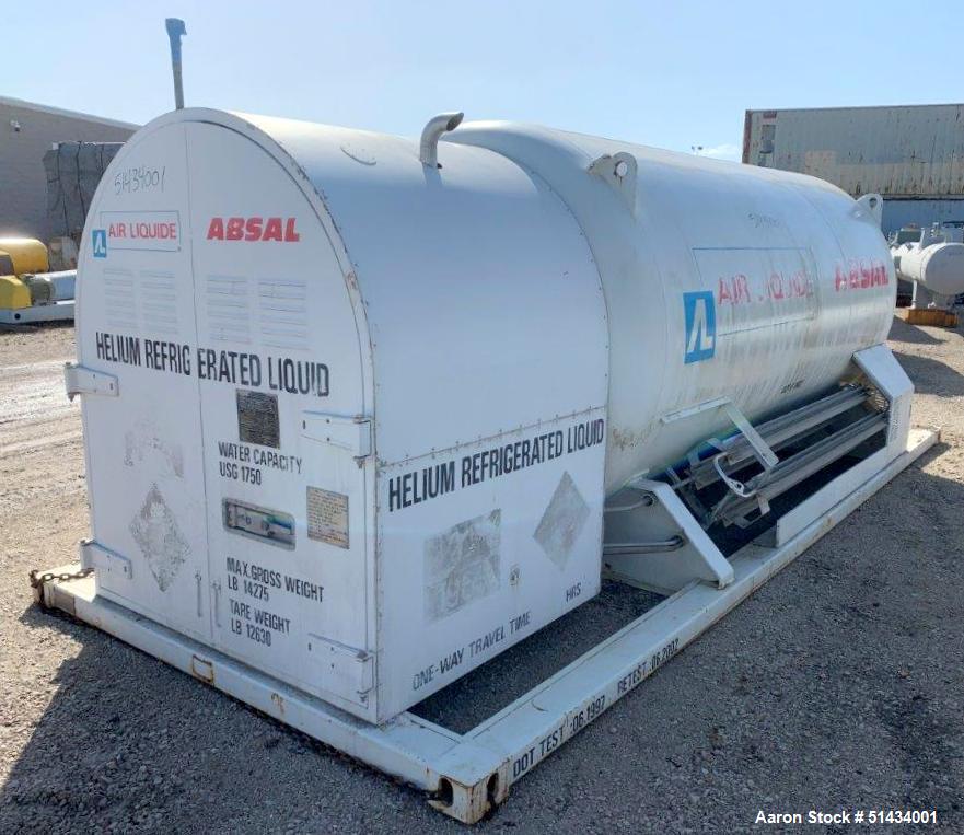 Unused- Air Liquide Refrigerated Liquid Helium Storage Vessel