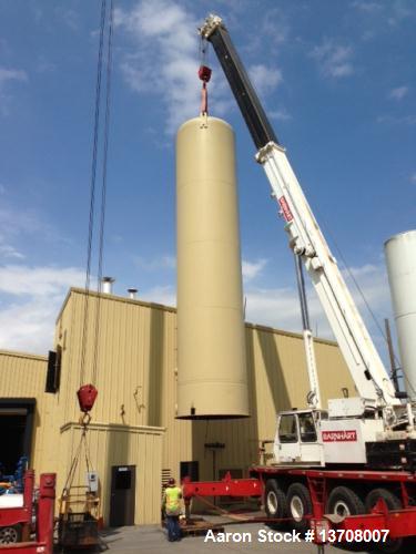 Used Buffalo Tank Division 25,000 Vertical Gaseous Storage Tank with max pressure of 225 psi, 10' outside diameter x 45'7" overall length.  Openings:  (1) 12" x 16" elliptical manhole, (2) 4" 150 psi...