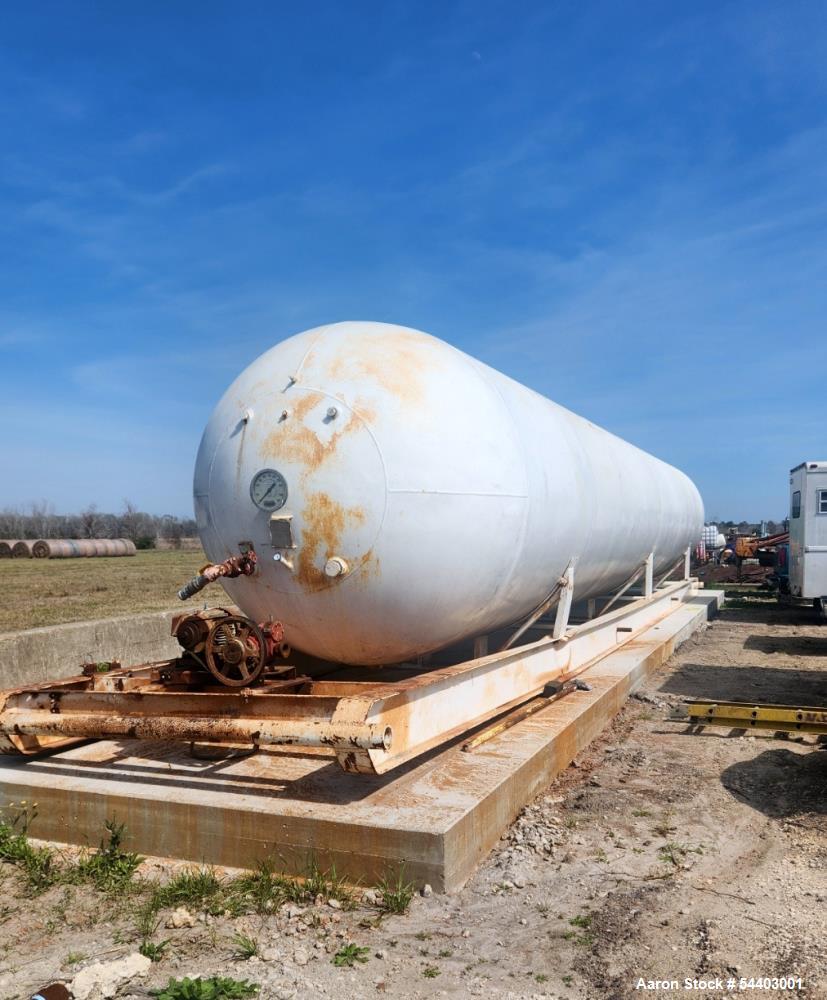 Used Riley Beaird 250 PSI Ammonia / Propane Storage Tank Skid Mounted