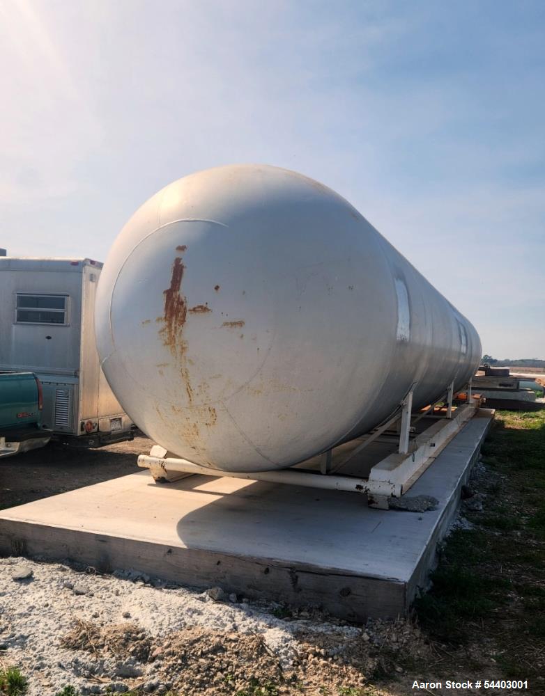 Used Riley Beaird 250 PSI Ammonia / Propane Storage Tank Skid Mounted
