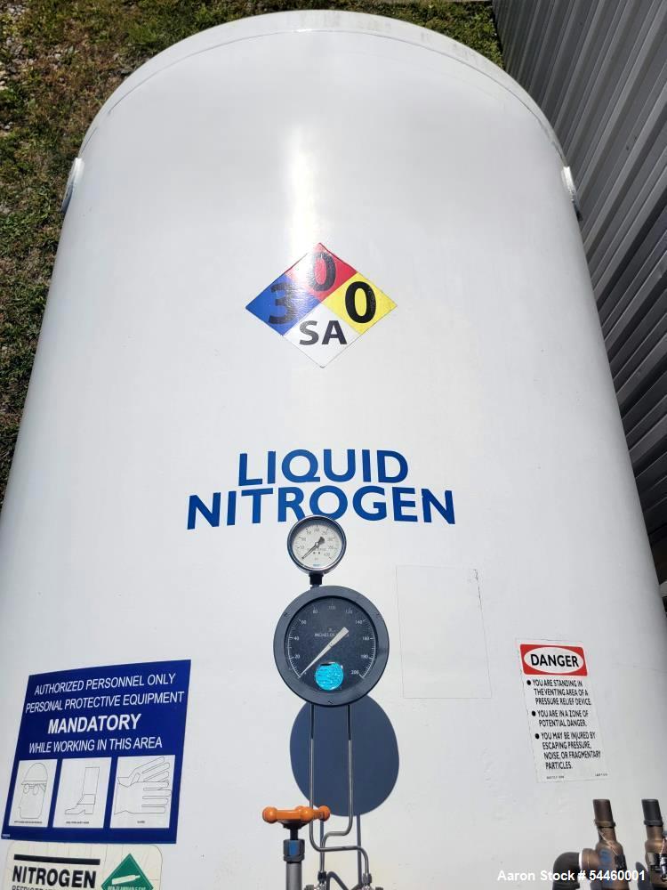 Used Ryan Industries 1,500 Gallon Cryogenic Storage Tank | Liquid Nitrogen Vessel 250 PSI