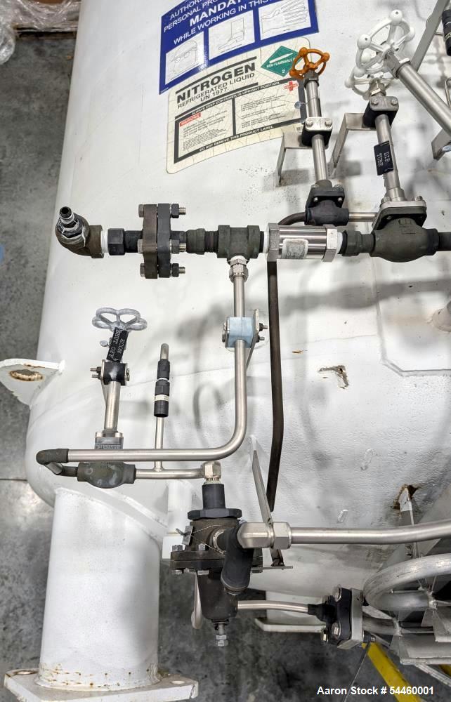 Used Ryan Industries 1,500 Gallon Cryogenic Storage Tank | Liquid Nitrogen Vessel 250 PSI