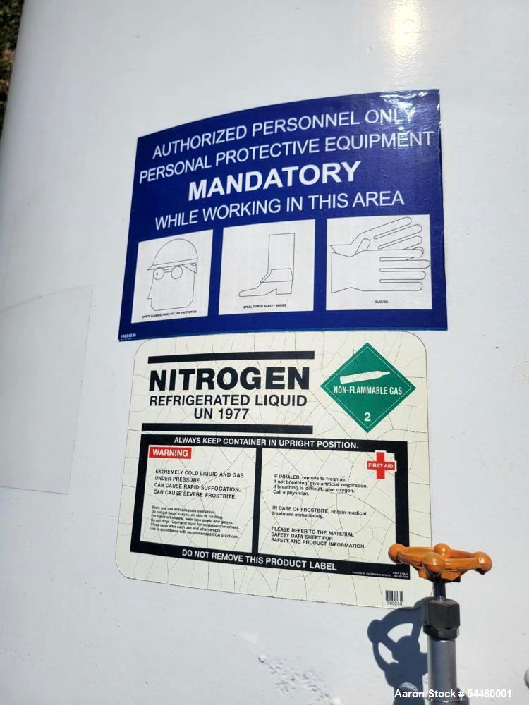 Used Ryan Industries 1,500 Gallon Cryogenic Storage Tank | Liquid Nitrogen Vessel 250 PSI