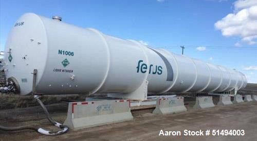 Used Taylor-Wharton Horizontal Nitrogen Vessel, 60,000 USWG