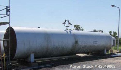 Used Tomco 38 ton CO2 tank, 6'6" diameter x36' long x 9' tall. approximately 15 tons. NB # 1268, SN-1268. Yr. 1984.