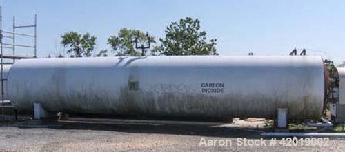 Used Tomco 38 ton CO2 tank, 6'6" diameter x36' long x 9' tall. approximately 15 tons. NB # 1268, SN-1268. Yr. 1984.