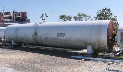 Used Tomco 38 ton CO2 tank, 6'6" diameter x36' long x 9' tall. approximately 15 tons. NB # 1268, SN-1268. Yr. 1984.