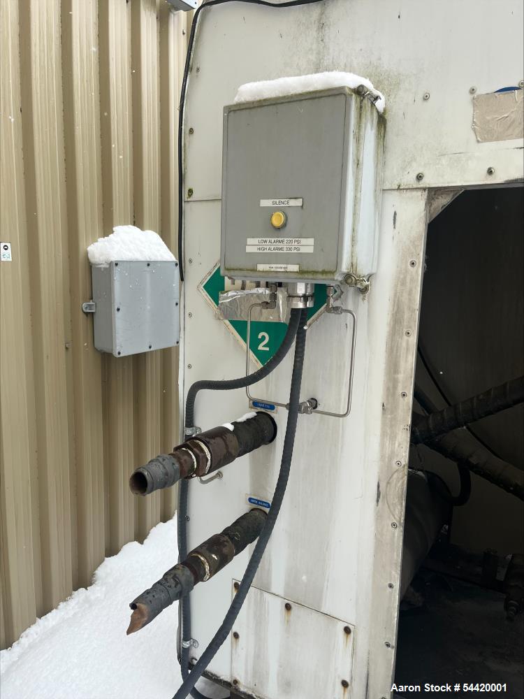 Used 30 Ton Tomco Liquid CO2 Storage Tank – Horizontal Carbon Steel Vessel with 350 PSI MAWP