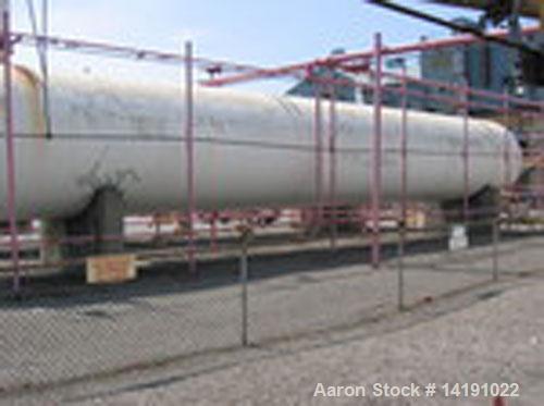Used 30,000 Gallon horizontal butane storage tank manufactured by Trinity Mfg Co. Design pressure 250 psi @ 125 deg F. 9' diameter x 66' long. Shell 0.6733" thick, heads 0.387" thick. Material SA 612...