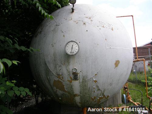 Used Trinity Industries Propane Tank, 30,000 Gallon, Horizontal. 109" diameter x 65'11" overall length. Rated 250 psig at 125 deg.f.. Mounted on concrete saddles. 1974, ASME code, NB stamped. Shell t...