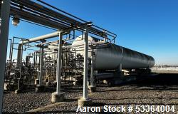 Used- Union Carbide Corp Cryogenic Storage Tank, 30,000 Gallon, Horizontal. For LOX, liquid oxygen. Approximate 104" diamete...