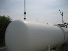 USED: 12,000 Gallon horizontal carbon steel pressure tank. MAWP 110psi at 160 deg F max temp. Manufactured in 1996.