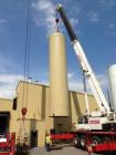 Used Buffalo Tank Division 25,000 Vertical Gaseous Storage Tank with max pressure of 225 psi, 10' outside diameter x 45'7