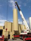 Used-Buffalo Tank Division 25,000 Vertical Gaseous Storage Tank with max pressure of 225 psi, 10' outside diameter x 45'7