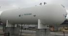 Used ICM 18,000 Gallon Anhydrous Ammonia Storage Tank. 9’ diameter x 32’ long. Horizontal. Carbon steel. 1,250 square foot total surface area. 7,600 cfm air relief capacity required. ASME Code. Inter...