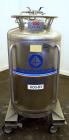 Used 317 Liter Stainless Steel Messer Griesheim Liquid Nitrogen Storage Tank