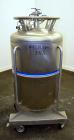 Used 317 Liter Stainless Steel Messer Griesheim Liquid Nitrogen Storage Tank