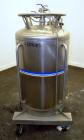 Used 317 Liter Stainless Steel Messer Griesheim Liquid Nitrogen Storage Tank