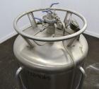 Used 317 Liter Stainless Steel Messer Griesheim Liquid Nitrogen Storage Tank