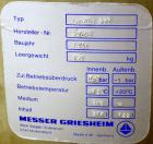 Used 317 Liter Stainless Steel Messer Griesheim Liquid Nitrogen Storage Tank