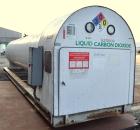 Used Airco Industrial Gases Horizontal Liquid Carbon Dioxide Storage Tank, Carbon Steel. 12 Ton CO2 capacity (24,000#), operating pressure 300 psig. Insulated,  R12 refrigerant. Mounted on a carbon s...